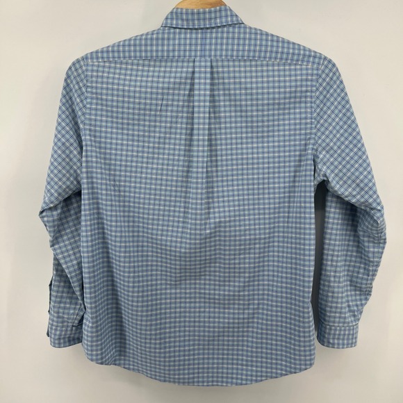 Ralph Lauren Classic Fit Performance Plaid Blue Mens XXL Button Down Long Sleeve - Picture 3 of 9